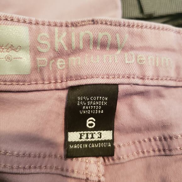Mossimo Dusty Rose Skinny Jeans  - 6 - Picture 5 of 5